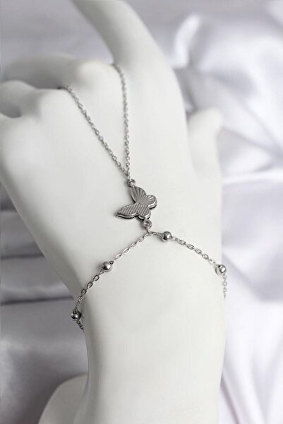 norsary 316L Steel Silver Color Butterfly Model Women's Şahmeran