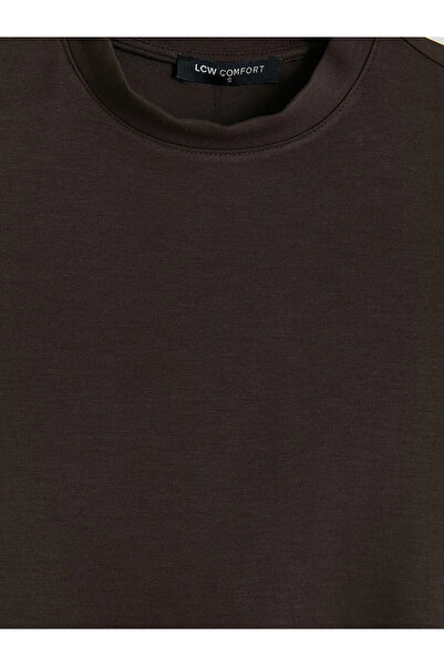LC Waikiki Καφέ Γυναικείο T-shirt Soft Touch
