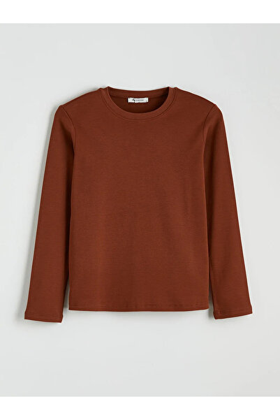 LC Waikiki Καφέ γυναικείο κορμάκι με λαιμόκοψη