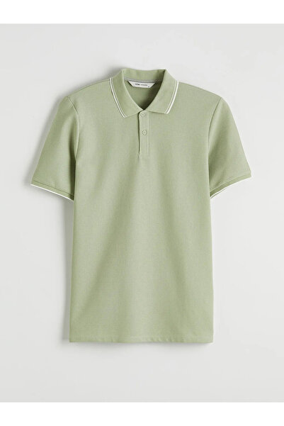 LC Waikiki Tricou pentru bărbați cu guler polo verde