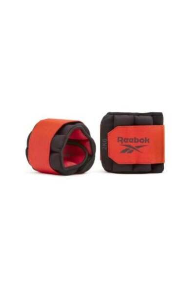 Reebok Fitness Flex Lock Ankle Weights Pair - 2x2 kg - Black and Red