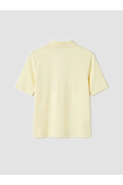 LC Waikiki Γυναικείο μπλουζάκι μπεζ Polo Neck