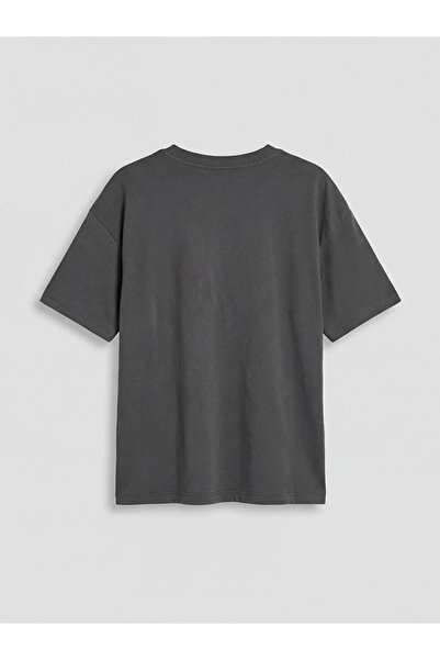 LC Waikiki Λευκό μπλουζάκι για αγόρια με στάμπα με λαιμόκοψη ποδηλάτου, σετ 2...