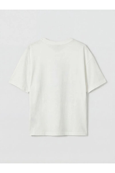 LC Waikiki Μπλουζάκι για κορίτσια με στάμπα California σε χρώμα εκρού