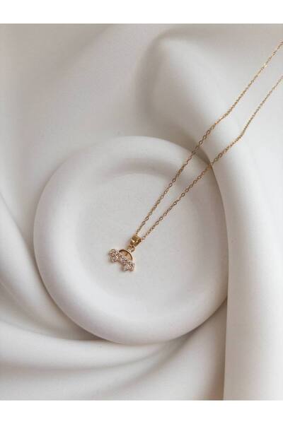 Minne Jewelry-Accessory Steel Chain Necklace - Car Pendant - Car Pendant with Zircon Stone - Steel Necklace