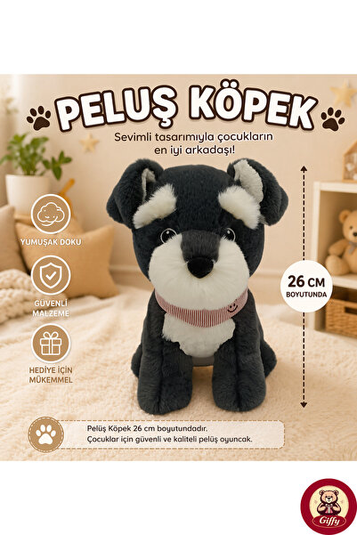 giffy Oyuncak Peluş Kedi Köpek 26 CM Uyku ve Oyun Arkadaşı Yumuşak Hediyelik ...