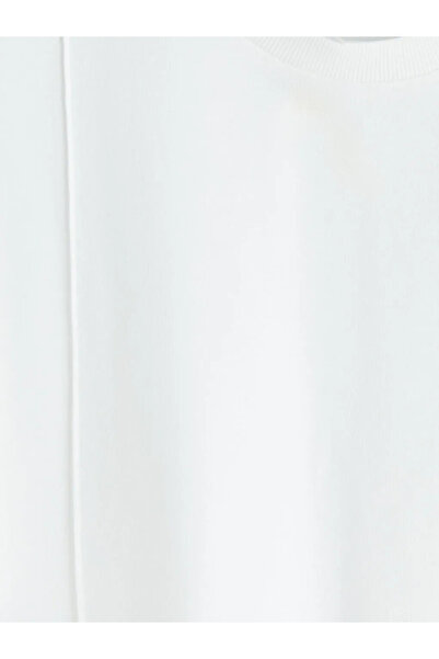 LC Waikiki Λευκό Κοντομάνικο T-Shirt Γυναικείο με Στρογγυλή Λαιμόκοψη