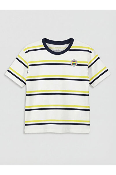 LC Waikiki Σετ μπλουζάκια 2 τεμαχίων για αγόρια με στάμπα σε μπλε ναυτικό χρώ...