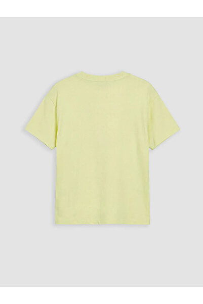 LC Waikiki Πράσινο μπλουζάκι και σορτς για αγόρια με στάμπα NYC