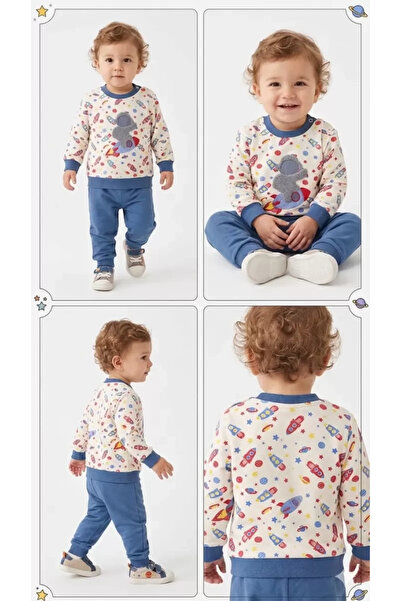 DMR Elegance 6/18 Month Galaxy Printed Baby Set