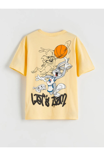 LC Waikiki Κίτρινο μπλουζάκι για αγόρια με στάμπα Bugs Bunny