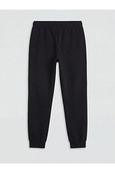 LC Waikiki Μαύρο αγορίστικο παντελόνι φόρμας Jogger