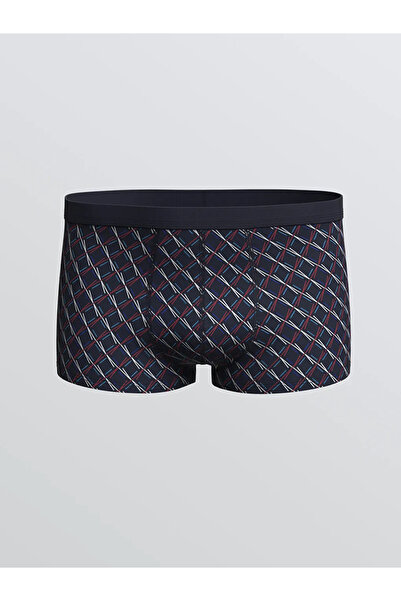 LC Waikiki Ανδρικό μπόξερ 3 τεμαχίων Navy Blue Standard Fit Cotton Flexible