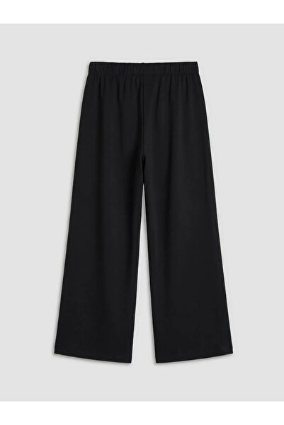 LC Waikiki Μαύρο γυναικείο φούτερ με ελαστική μέση