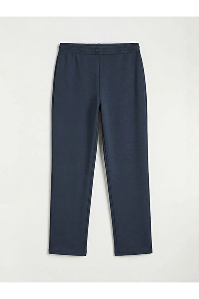 LC Waikiki Γυναικείο παντελόνι με ελαστική μέση σε μπλε ναυτικό χρώμα