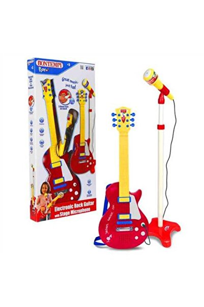 Banadabak Bontempi 24 5832 Elektronik Gitar Ayaklı Mikrofon Tuşlu Telli Askıl...