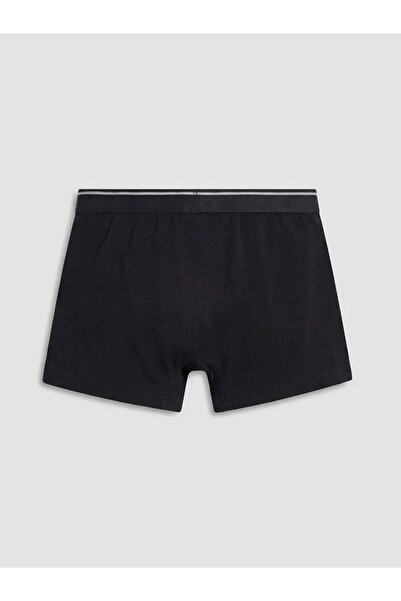 LC Waikiki Μαύρα ανδρικά μποξεράκια από βαμβάκι με σχέδια, ελαστικά