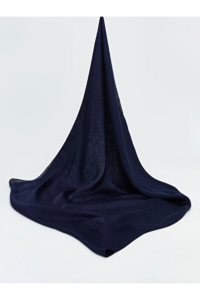 LC Waikiki Γυναικείο σάλι σε μπλε ναυτικό με γεωμετρικά σχέδια