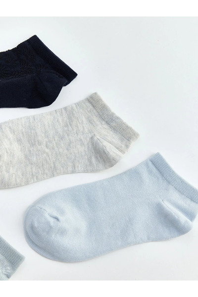 LC Waikiki Γυναικείες κάλτσες με μπλε σχέδια, σετ 5 τεμαχίων