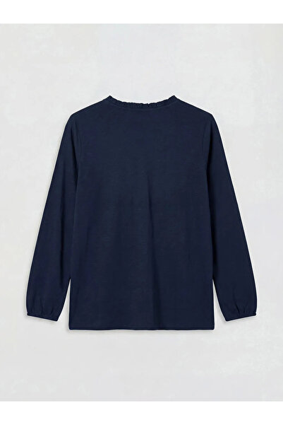 LC Waikiki Μπλούζα με κέντημα σε γιακά σε σκούρο μπλε χρώμα