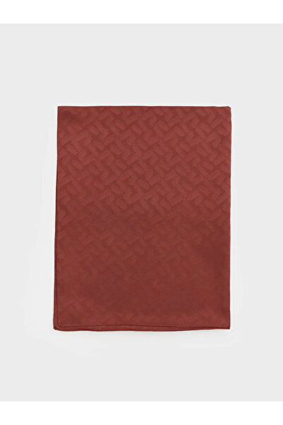 LC Waikiki Γυναικείο σάλι με μπορντό σχέδιο