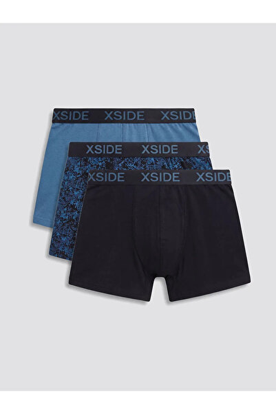 LC Waikiki Μαύρο βαμβακερό ύφασμα ανδρικό μποξεράκι 3 τεμαχίων