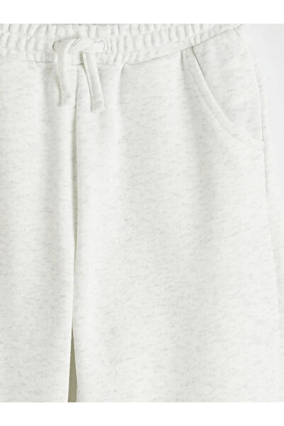 LC Waikiki Λευκό αγορίστικο παντελόνι φόρμας Παντελόνι jogger με ελαστική μέση