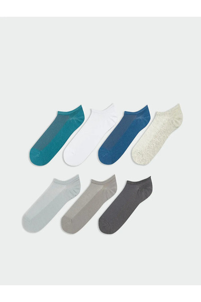 LC Waikiki Μικτές ανδρικές κάλτσες sneaker, συσκευασία 7 τεμαχίων