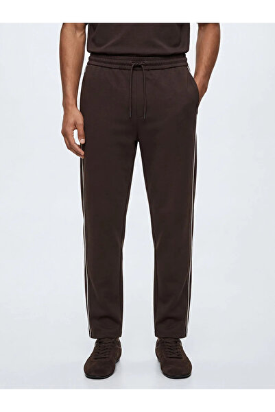 LC Waikiki Ανδρικό παντελόνι φούτερ καφέ Standard Fit