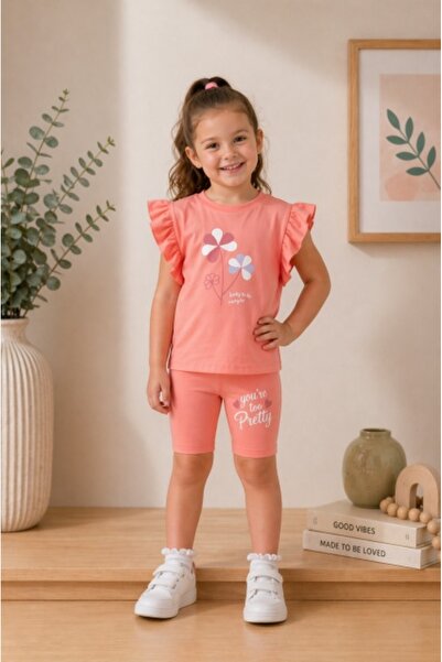 Superbaby Σετ δύο τεμαχίων με κολάν, κοραλί, COMIX