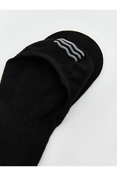 LC Waikiki Μαύρες αντιολισθητικές γυναικείες κάλτσες μπαλαρίνας με σχέδιο στο...