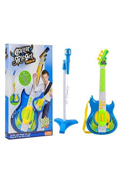 Banadabak 6969-62 Gitar Seti Mikrofonlu Ayaklı Mavi 3+ (1 Adet Fiyatıdır)
