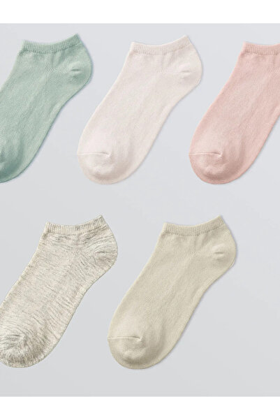 LC Waikiki Γκρι γυναικεία μποτάκια και κάλτσες, σετ 5 τεμαχίων