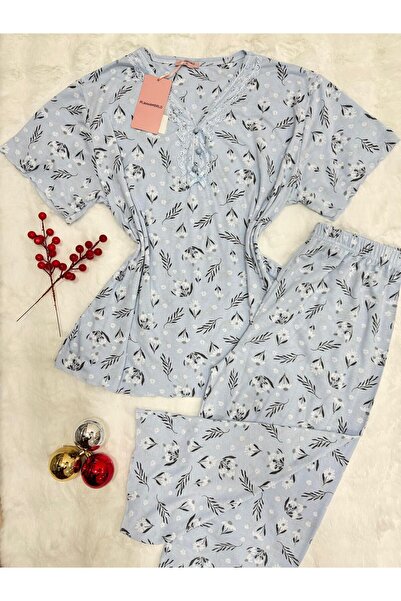 pijamaworld ANNE KAPRİ PİJAMA TAKIM