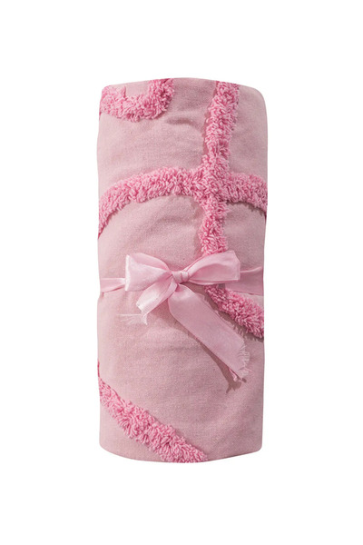 LC Waikiki Κουβερλί με κέντημα σε σχήμα ροζ καρδιάς 130x170 εκ.