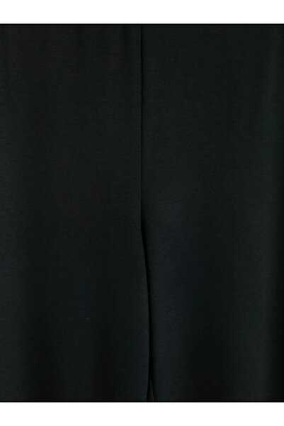 LC Waikiki Μαύρο γυναικείο φούτερ με ελαστική μέση