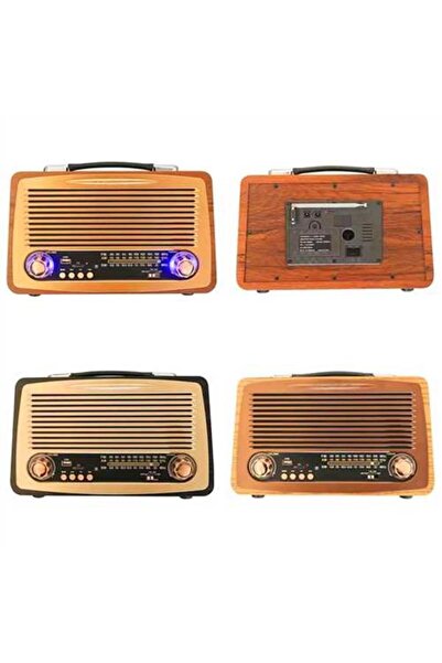 Banadabak Raiseng R-3299Bt Radyo Ahşap Retro Büyük Boy Bluetooth Bağlantılı U...