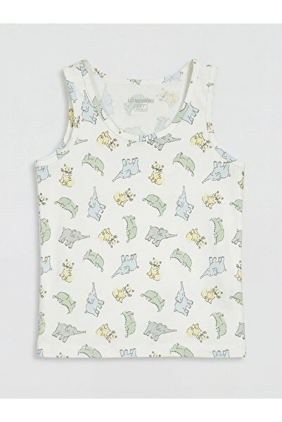 LC Waikiki Αγορίστικο εσώρουχο με λαιμόκοψη ποδηλάτου σε χρώμα εκρού