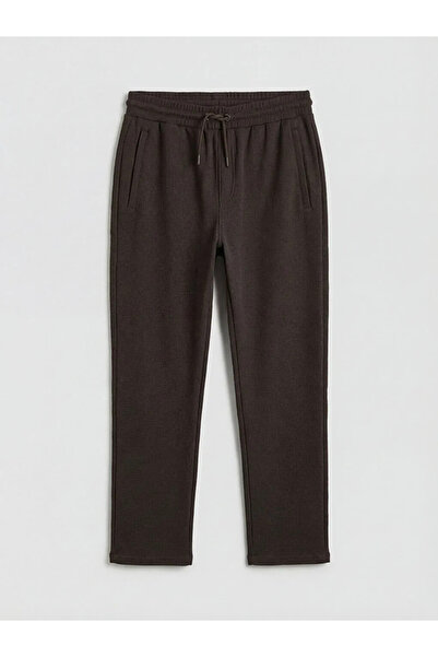 LC Waikiki Ανδρικό παντελόνι φούτερ καφέ Standard Fit