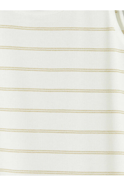 LC Waikiki Ecru U Neck ριγέ γυναικείο εσώρουχο