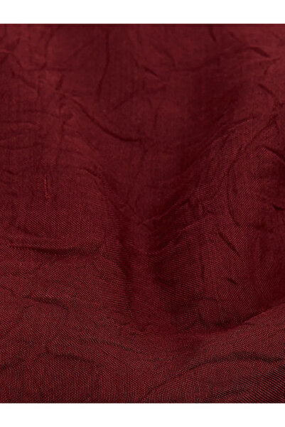 LC Waikiki Γυναικείο σάλι σε μπορντό με αυτοσχεδιασμένο σχέδιο