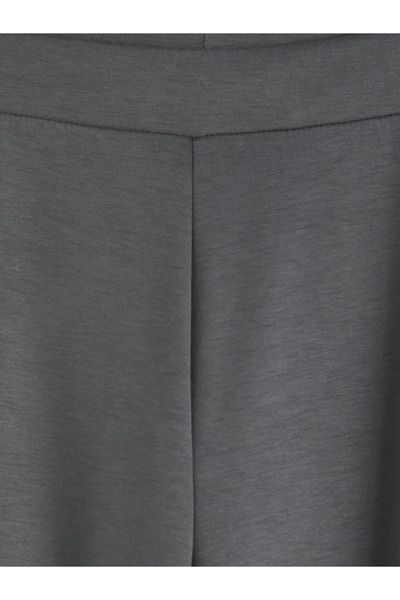 LC Waikiki Γκρι γυναικείο παντελόνι με ελαστική μέση