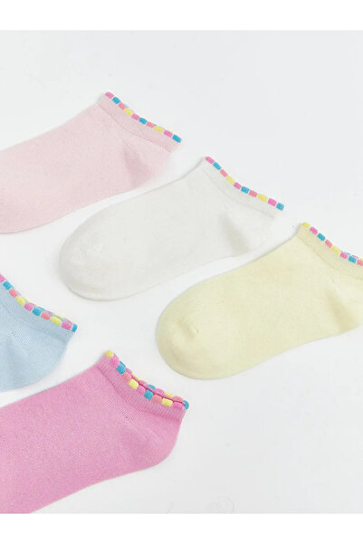 LC Waikiki Ροζ κοριτσίστικες κάλτσες μποτάκια 5 τεμαχίων