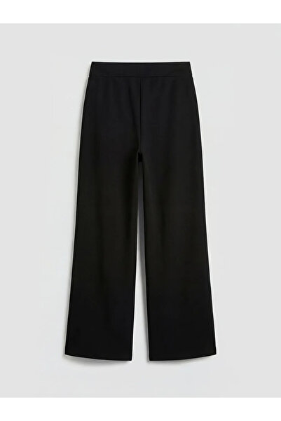 LC Waikiki Μαύρο γυναικείο παντελόνι φόρμας Soft Touch