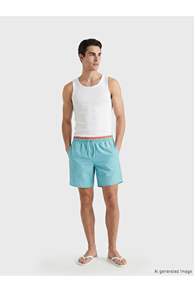 LC Waikiki Μπλε κοντό ανδρικό σορτς κολύμβησης
