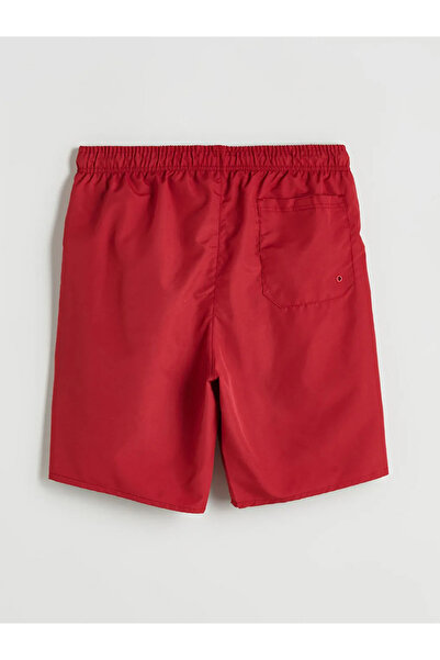 LC Waikiki Κόκκινο ανδρικό μαγιό βασικού τύπου μέχρι το γόνατο