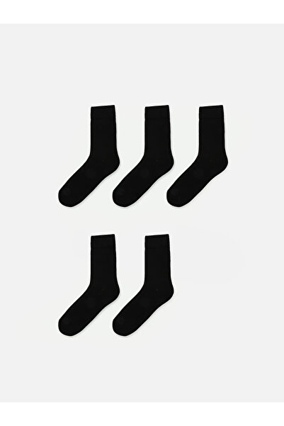 LC Waikiki Μαύρες ανδρικές κάλτσες 5 τεμαχίων