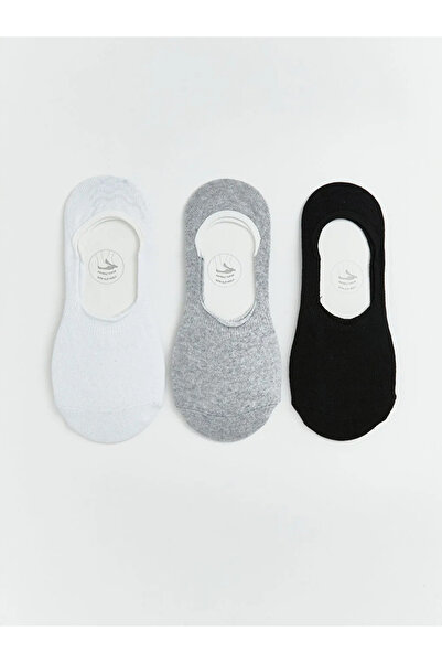 LC Waikiki Λευκές αντιολισθητικές γυναικείες κάλτσες μπαλαρίνας με τακούνι, σ...