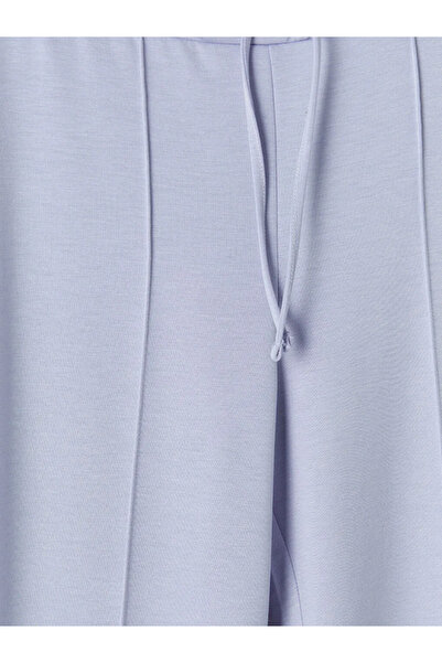 LC Waikiki Γυναικείο Φούτερ Λιλά με ελαστική μέση