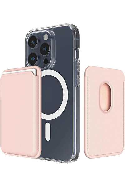 CaseHub iPhone 17-16-15-14-13-12 Telefon Kılıf Arkası Magsafe Kartlık Deri Cü...